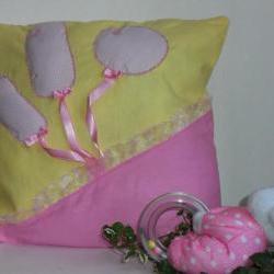 Decorative cover for pillows for baby girl - 12 x 12